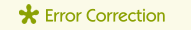 Error Correction